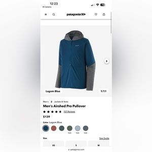 Patagonia Men’s Airshed Pro Pullover